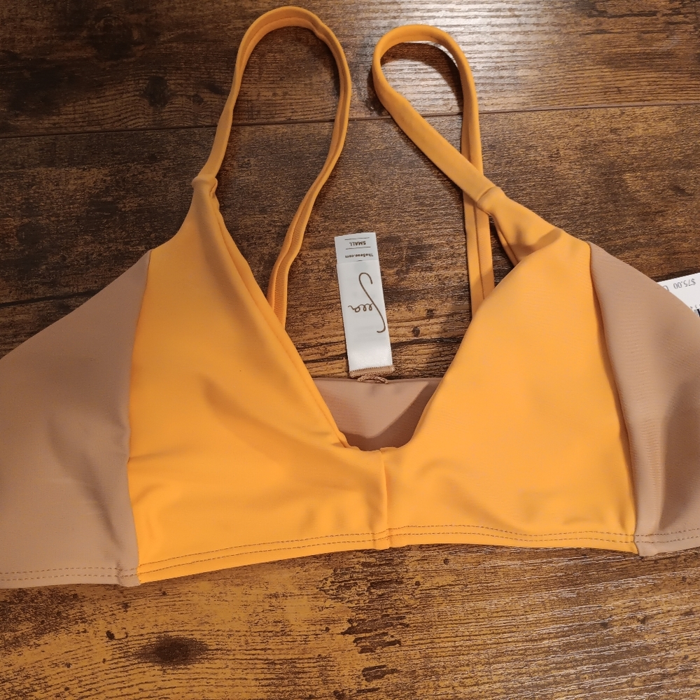 NWT Seea Vega Bikini Top Sherbert Size Small S